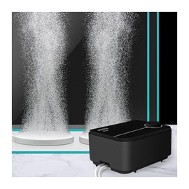 Aquarium Ultra-Quiet Air Pump - Adjustable Fish Tank Aerator with Dual Outlet Pump, 8w 8L/min Oxygen Pump for 20-600 Gallon Tank (Only Air Pump)