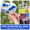 Bubble Gun for Kids, 69-Hole Bubble Blaster with LED Lights,