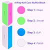 4 Way Nail Buffer Block (2 Pcs), Nail Shine Buffers