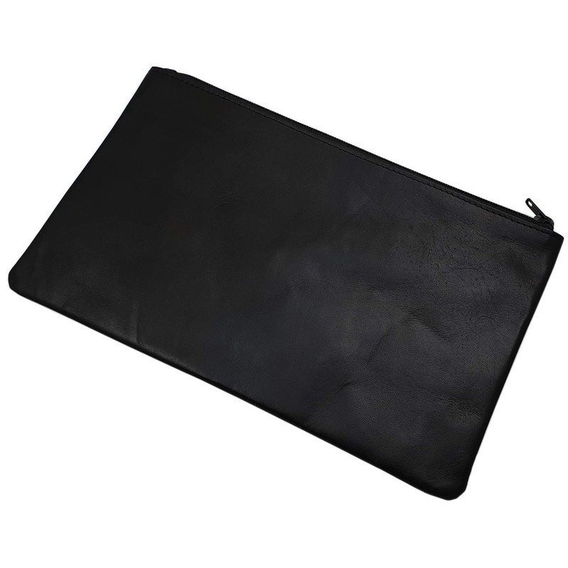 myledershop MJ-Design-Germany Genuine Leather Bank Bag with 1 Zip Compartment