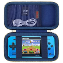 Elonbo Carrying Case Compatible with WELLST·G Handheld Game for Kids -Preloaded 220 Retro Video Games, Portable Gaming Player Storage Cover Bag, Mini Arcade Electronic Toy Organizer Holder, Blue+Blue