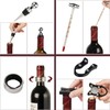 9 PCS Corkscrew Wine Opener Set, Stainless Steel Cork Screw