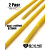 SNORS 2 Pairs of Waxed Round and Flat Shoelaces, 18