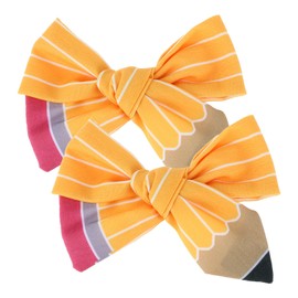 Molain Cute Hairpins for Girls, Pencil Hair Clips Bow Hair Accessories Ponytail Holder Hair Ties for Teen Thin and Thick hair