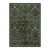 Lahome Floral 5x7 Living Room Rugs, Green Machine Washable Area