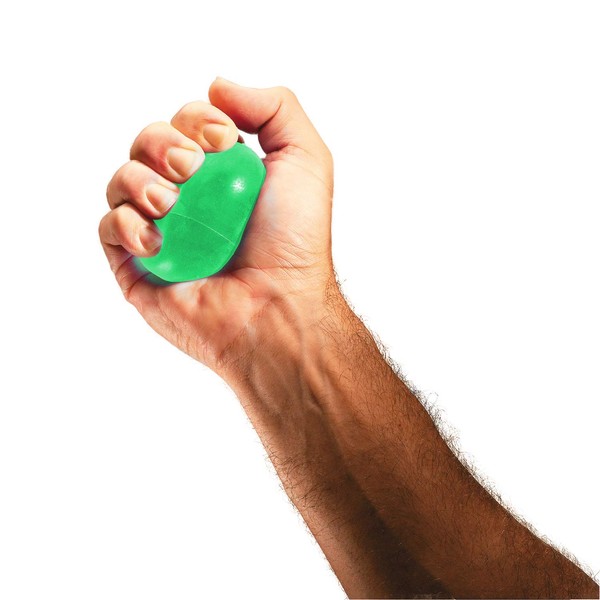 THERABAND Hand Exerciser, Stress Ball For Hand, Wrist, Finger, Forearm, Grip Strengthening & Therapy, Squeeze Ball to Increase Hand Flexibility & Relieve Joint Pain, X-Large Green, Medium
