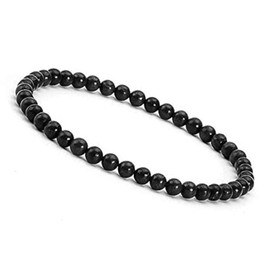 KIKILA 4mm Mini Gemstone Energy Bracelets Crushed Stone Beaded Bracelet Natural Stone Charm Beaded Small Couples Bracelets for Women