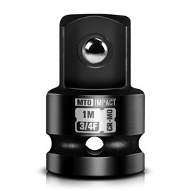 MTO 3/4" Female to 1" Male Impact Socket Adapter, 3/4-Inch Impact Socket Adapter, Chrome Molybdenum Alloy Steel