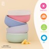 Elk and Friends Kids Porcelain Bowl Silicone Lids | Lids