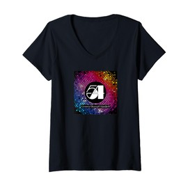 Womens Studio 54_Disco_Groovy_015 V-Neck T-Shirt