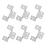 Tsnamay 6Pcs 3.5Inch Flag Three Leaf Satin Hinge Bi-Fold &