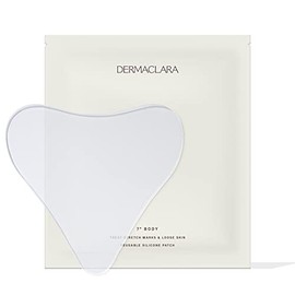 Dermaclara Enhanced Silicone Fusion Body Patch - Silicone Patches For Scars - Prevent and Treat Stretch Marks - Stretch Mark Prevention Pregnancy Must Haves - 7" x 7" x .07"