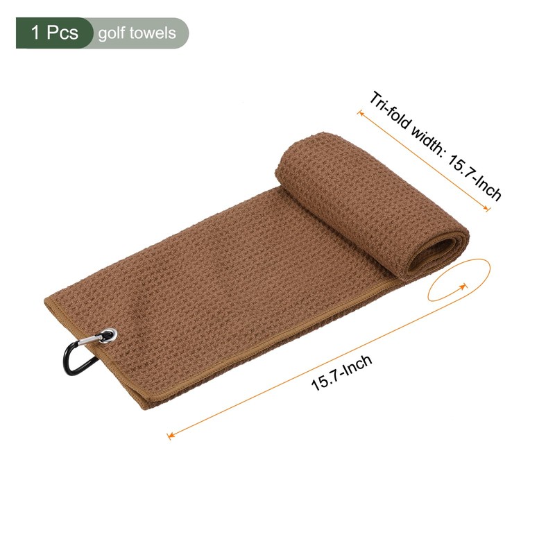 YOKIVE 1 Pcs Tri-Fold Golf Towels, Golf Club Waffle Pattern