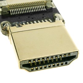 BeMatik Flat HDMI Video Cable FPV 20cm A Male to Micro D Male