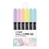 Artbox/OfficeQ Edding Super Highlighter 600 6-Color Set Pastel / 아트박스오피스큐 에딩슈퍼 형광펜 600 6색 세트 파스텔