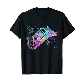 Abstract Euphoniums Instruments Silhouette Euphoniums T-Shirt