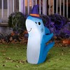 Gemmy 3.5' Airblown Inflatable Shark w/Witch Hat