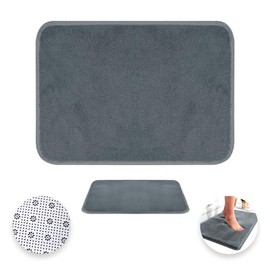 Raganet, Tapete de Baño Super Absorbente de Memory Foam, Alfombra de Baño de 60cm Largo X 40cm Ancho, Base Antideslizante, Maxima Abosrcion, Facil de 