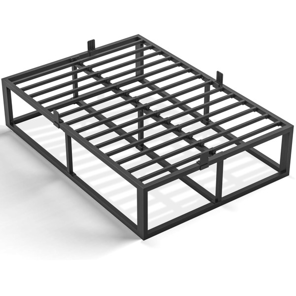 Bilily 18 Inch Full Bed Frame with Steel Slat Support,Heavy