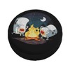 Spare Tire Cover with Marshmallow Campfire Pattern Wheel Protectors Weatherproof