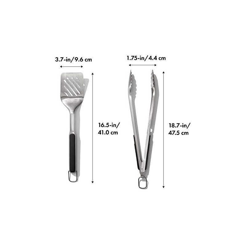 OXO Outdoor Grilling Turner and Tongs Set