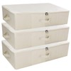 iwill CREATE PRO 3Pcs Collapsible Rigid Underbed Storage Bins, 27.5