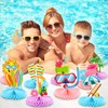 12 Pcs Summer Beach Honeycomb Centerpieces Beach Pool Party Supplies