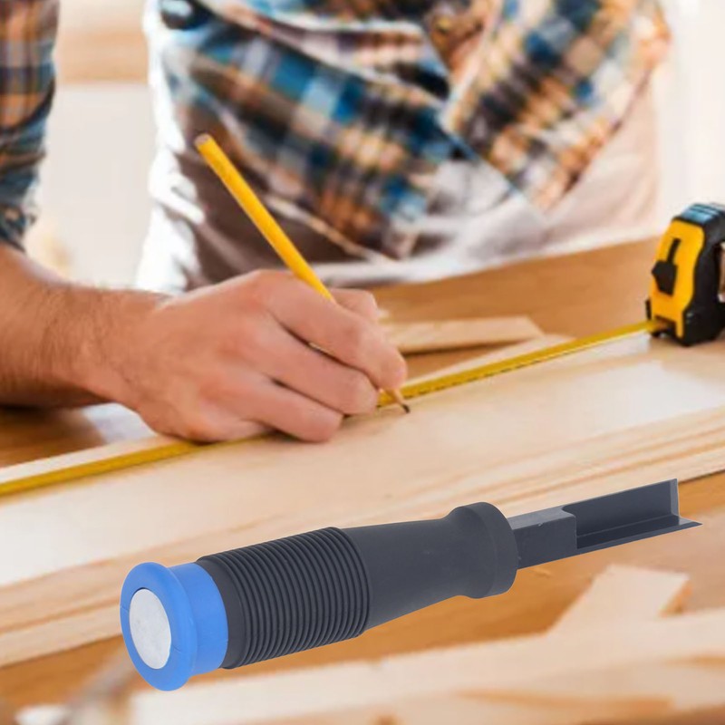 Right Angle Chisel Chrome Vanadium Steel TPR Handle Square Corner