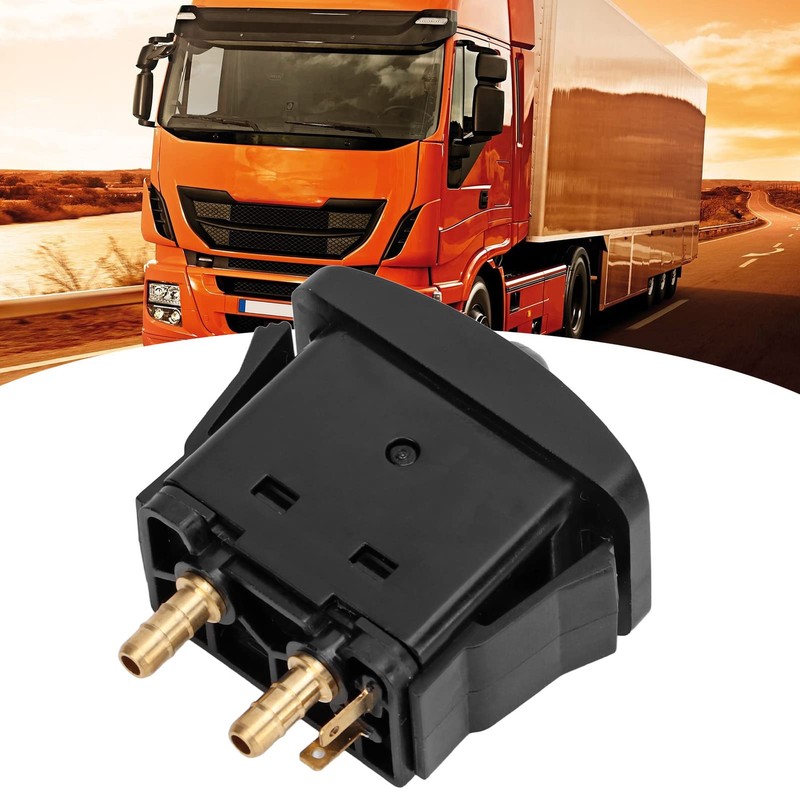 PAOORTS Electric Cab Seat Valve Switch, Push Button Actuator, Manual