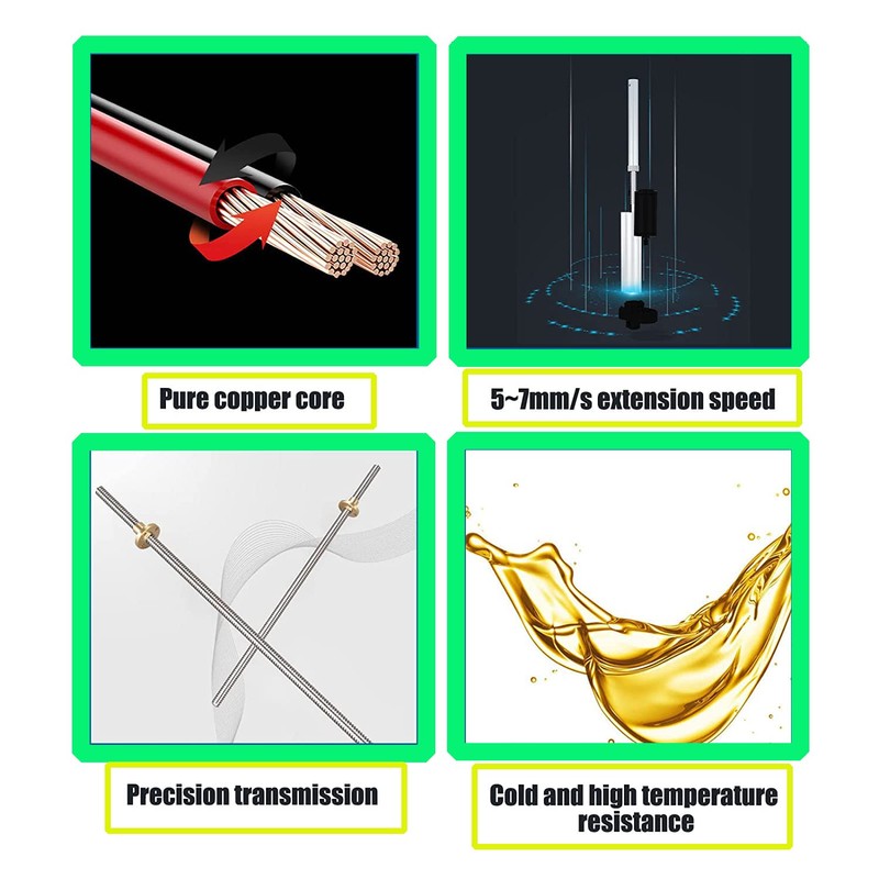 INTBUYING Electric Linear Actuator 400mm（15.74inch）12V DC with Mounting Bracket Heavy