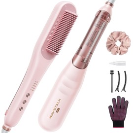 Wavytalk Pro - Cepillo alisador de pelo de vapor, Steamline Pro 3 en 1, cepillo alisador de vapor, reduce el daño, nutre el cabello y acelera el alisado