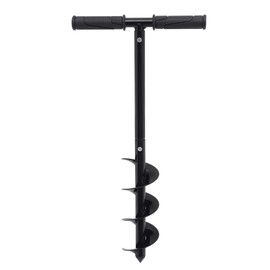 Hand Post Hole Digger Garden Auger Drill, T Shaped 24'' x 4" Garden Auger Spiral Drill Bit,Non-Slip Handle, for Deep Cultivating Seedlings Planting Trees (24'' x 4")