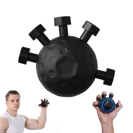 Finger Grip Strengthener, Hand Trainer, Finger Trainer, Strengthens Hand Finger Track, Stress Relief Ball Toy and Handle, Grip Strength Trainer for Musicians, Athletes, Boxers, Weak Stronger