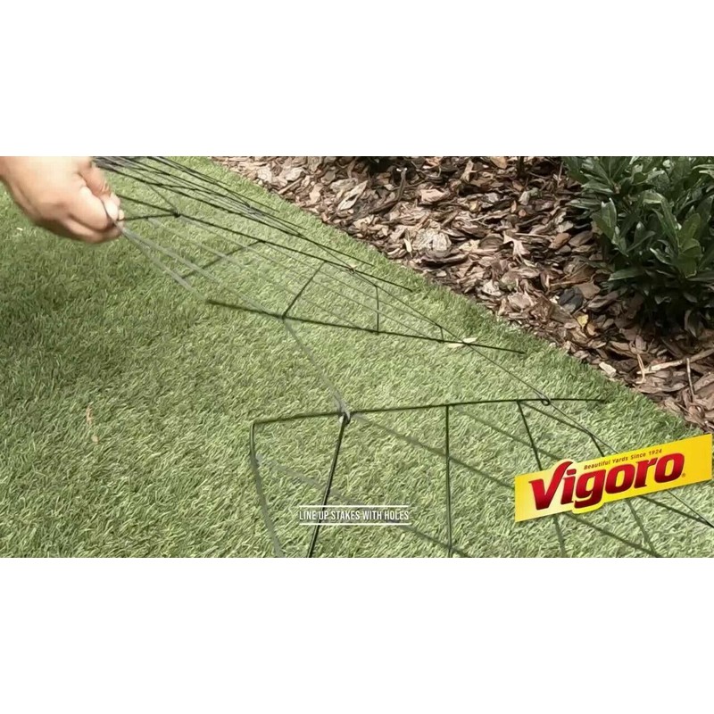 Vigoro 18 in. Cathedral Steel Wire Folding Fence 18 in