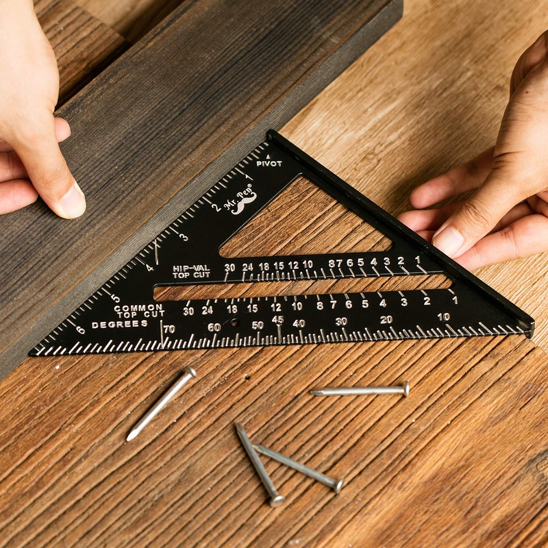 Mr. Pen- Metal Square Ruler, 7 Inch, Aluminum Rafter Square,