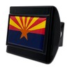 Elektroplate Arizona State Flag All Metal Black Hitch Cover for