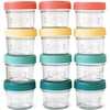 Mason Bottle 4oz Breast Milk Storage Jars (12-Pack) – Reusable