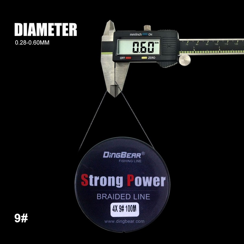 Dingbear 437Yd/400m 85LB/0.45mm Multicoloured Rainbow Strong Pull Generic Braided Fishing