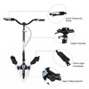 AODI Swing Wiggle Scooter, 3 Wheels Drifting Folding Kick Scooter
