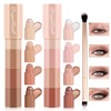 SHOPPGO Glitter Eyeshadow, 2 Stück 4 In 1 Eyeshadow Stick