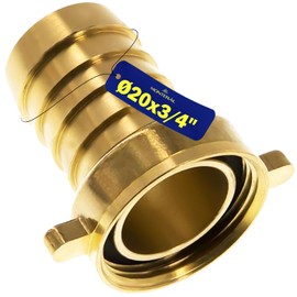 Brass Hose Nozzle for Connection Hose with Diameter 20 mm and Internal Thread 3/4 Inch MONTERAL