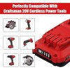For CRAFTSMAN 2x 20V For Craftsman V20 20Volt MAX 3.0Ah