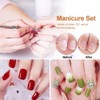 Cuticle Trimmer with Cuticle Pusher - 4 Pack Stainless Steel