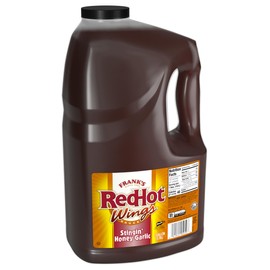 Frank's RedHot Stingin' Honey Garlic Sauce, 1 gal (Pack of 2) - Two Gallon Bulk Containers of Stingin' Honey Garlic Sauce for Entrees, Sides, Veggies, Wings, Bar Bites, and Dipping Sauces