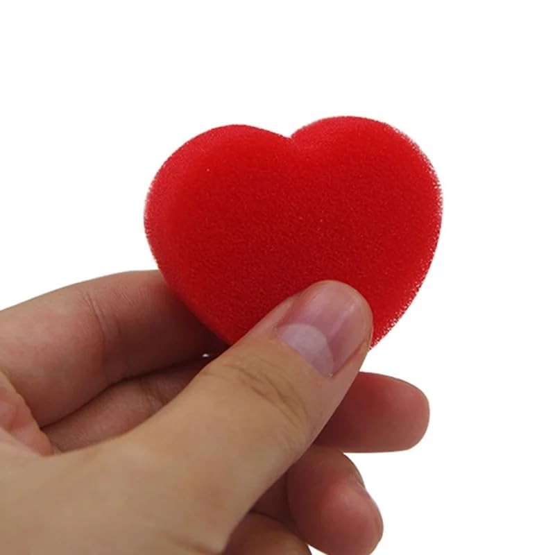 SUMAG 10 Pcs Sponge Hearts Magic, One to Two Magic