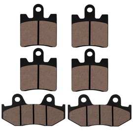 Cyleto Front and Rear Brake Pads for Suzuki AN400 AN 400 Burgman Skywave 400 1999 2000 2001 2002 2003 2004 2005 2006