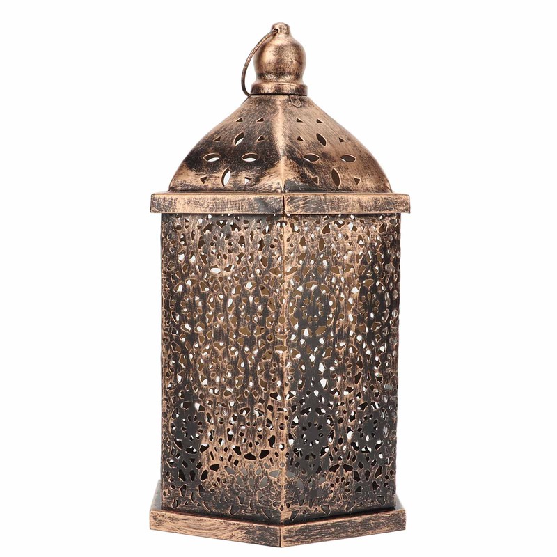 Hanging Lantern Outdoor Lamp Iron Retro Style Home Decoration Ornament