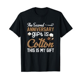 2nd wedding anniversary cotton for him and her T-Shirt