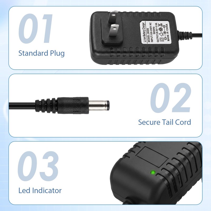 26.5V Cordless Vacuum Cleaner Charger Compatible with Homeika H 320