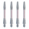 WINMAU Black, Pink and Silver Aluminium Dart Shafts (Stems) in